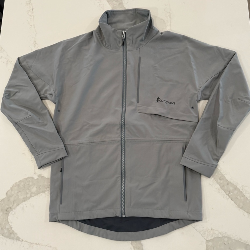Cotopaxi NWOT Kinsa Softshell Jacket Unisex Mens Small Womens Size Medium Gray